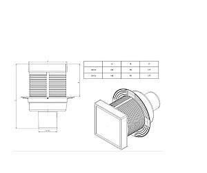 Душевой трап Logan 15х15 L005-150-VERTICAL купить в интернет-магазине Sanbest