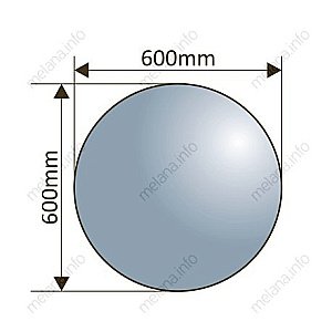 Зеркало LED Melana MLN-LED084 60x60 в ванную от интернет-магазине сантехники Sanbest
