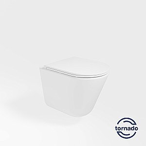 Унитаз подвесной Vincea Vito VT1-23T белый, с крышкой микролифт, безободковый, слив-торнадо купить в интернет-магазине Sanbest