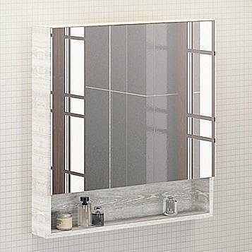 Зеркальный шкаф Comforty Никосия 80 купить в интернет-магазине сантехники Sanbest