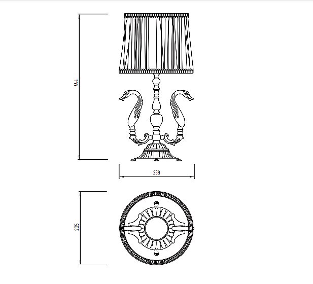 Лампа настольная Migliore Luxor 26142 золото купить в интернет-магазине сантехники Sanbest