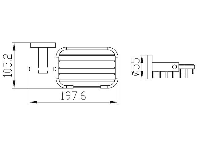 Мыльница Kaiser KH-2004 хром купить в интернет-магазине сантехники Sanbest