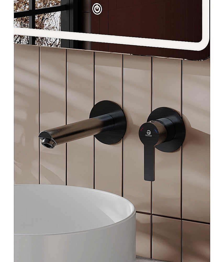 Cмеситель для раковины Agger Easy A3172255 оружейная сталь матовая купить в интернет-магазине сантехники Sanbest