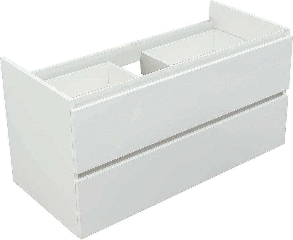 Тумба с раковиной Aquanet Вега 100 белый глянец для ванной в интернет-магазине Sanbest