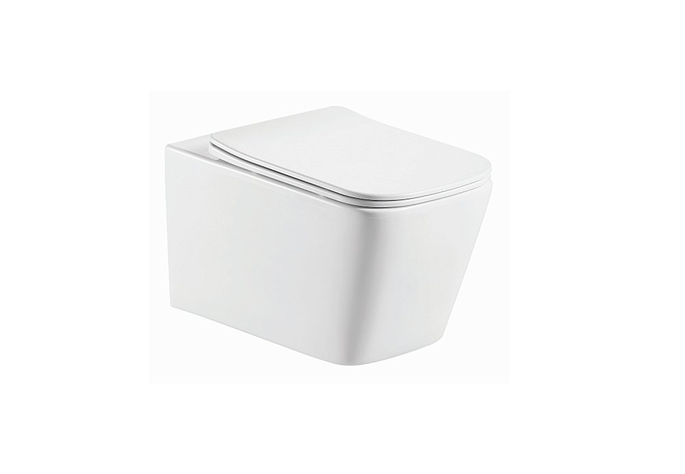 Унитаз подвесной Aquatek Либра AQ0530-00 белый, с крышкой микролифт, безободковый купить в интернет-магазине Sanbest