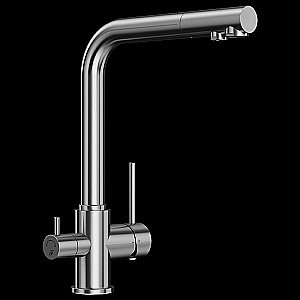 Смеситель для кухни Elghansa Kitchen Pure Water 56A5216-Steel нержавеющая сталь купить в интернет-магазине сантехники Sanbest