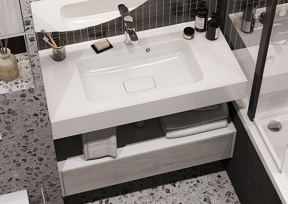 Раковина Акватон Ричмонд 100 1A70603KRD010 белая купить в интернет-магазине Sanbest