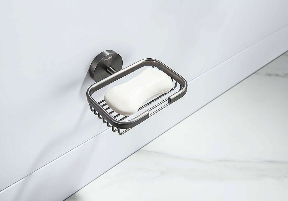 Мыльница Aquatek Бетта AQ4633BGM оружейная сталь купить в интернет-магазине сантехники Sanbest