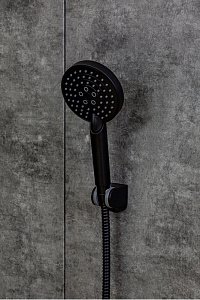 Душевая лейка Orange O-Shower OS03b черный матовый купить в интернет-магазине сантехники Sanbest