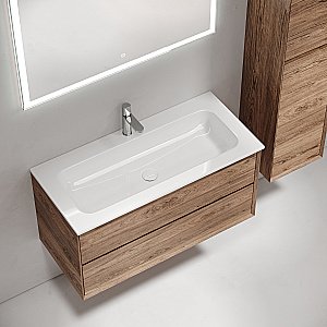 Тумба с раковиной Sancos Marmi 2.0 MR2.0100ECH дуб чарльстон для ванной в интернет-магазине Sanbest