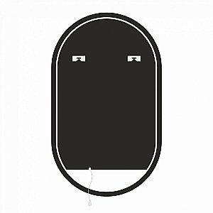 Зеркало Art&Max TORINO AM-Tor-600-1000-DS-Nero в ванную от интернет-магазине сантехники Sanbest