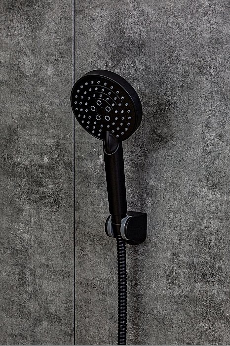 Душевая лейка Orange O-Shower OS03b черный матовый купить в интернет-магазине сантехники Sanbest