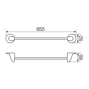 Полотенцедержатель Veragio Oscar OSC-5221.BR купить в интернет-магазине сантехники Sanbest