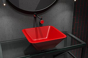 Раковина Holbi Saturn 42 Soft Rock Color 1.02.004.11.3 цвет по RAL купить в интернет-магазине Sanbest