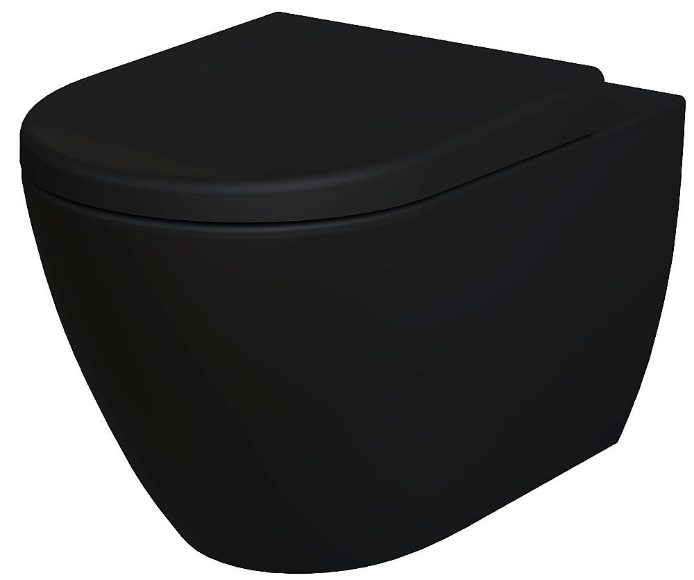 Унитаз подвесной Ambassador Queen 113T20201R черный матовый купить в интернет-магазине Sanbest