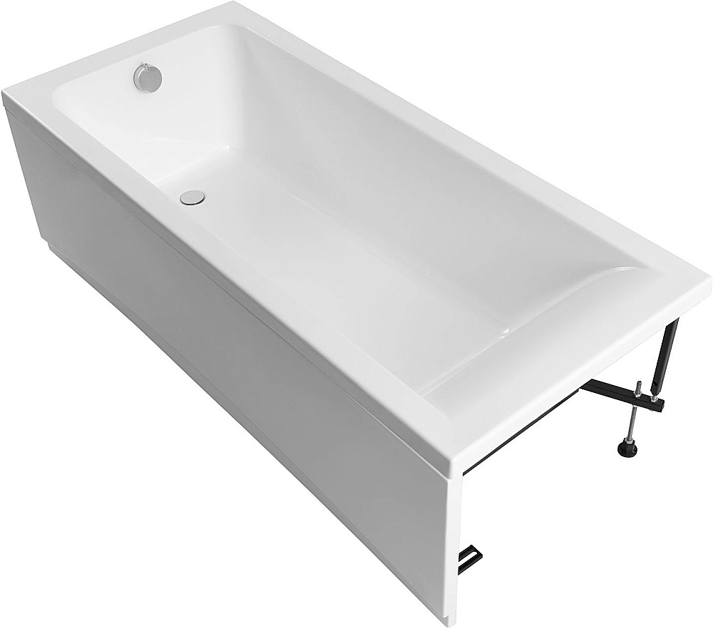Ванна акриловая Aquanet Aura 369150 180х80 белая с фронтальной панелью купить в интернет-магазине Sanbest