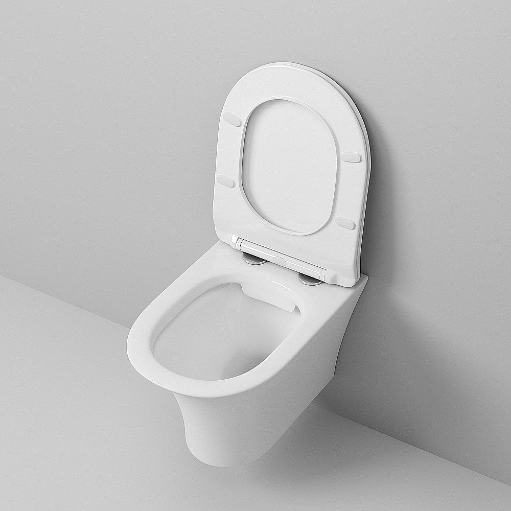 Унитаз подвесной Grossman GR-4444 безободковый, с крышкой микролифт купить в интернет-магазине Sanbest