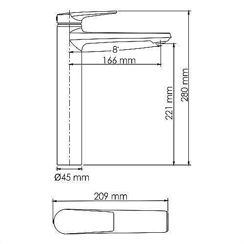 Смеситель для раковины WasserKRAFT Glan 6603H купить в интернет-магазине сантехники Sanbest