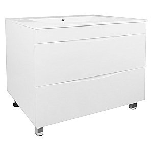 Тумба с раковиной Loranto Santorini CS00086974 80 белая для ванной в интернет-магазине Sanbest