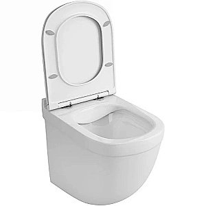 Унитаз с инсталляцией OWL 1975 Eld Cirkel-H OWLINSTTI.TOWLT190101 безободковый, с крышкой микролифт, с кнопкой Titan хром купить в интернет-магазине Sanbest