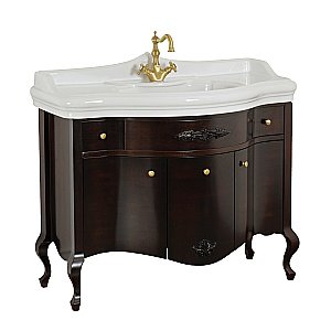 Тумба с раковиной Migliore Impero 110 Noce для ванной в интернет-магазине Sanbest