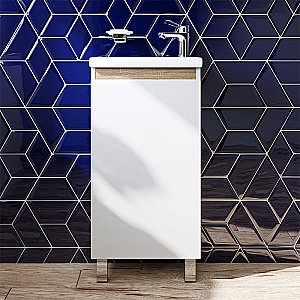 Тумба с раковиной AM.PM X-Joy 45 напольная белая для ванной в интернет-магазине Sanbest