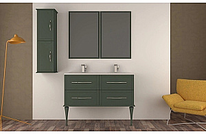 Тумба с раковиной Cezares TIFFANY 120 55332+50135 Verde opaco для ванной в интернет-магазине Sanbest