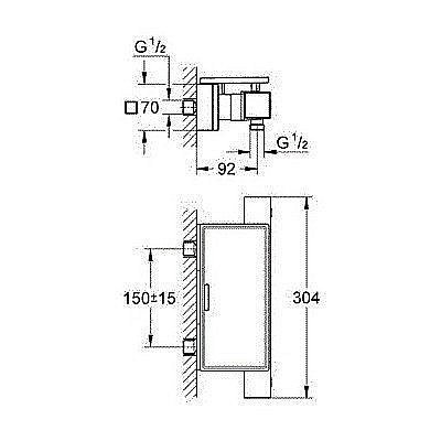 Термостат для душа Grohe Grohtherm Cube 34491000 купить в интернет-магазине сантехники Sanbest