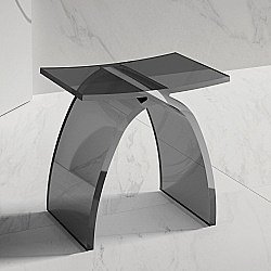 Стульчик для ванной ABBER Kristall AT1739Onyx черный купить в интернет-магазине сантехники Sanbest