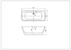 Ванна Aquatek Элегия 170x75 AQ-113775WT белая купить в интернет-магазине Sanbest