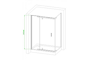 Душевой уголок Royal Bath RB HPVD-T-CH 130х90 стекло прозрачное/профиль хром купить в интернет-магазине Sanbest
