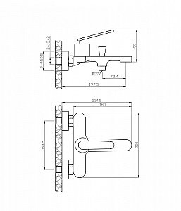 Набор смесителей Agger Beauty A2631100 хром купить в интернет-магазине сантехники Sanbest