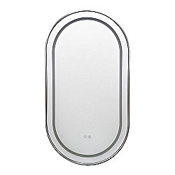 Зеркало Azario Джоли АZ-LED012825 хром глянцевый в ванную от интернет-магазине сантехники Sanbest