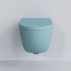 Унитаз подвесной Ambassador Abner 103T20801R голубой матовый купить в интернет-магазине Sanbest