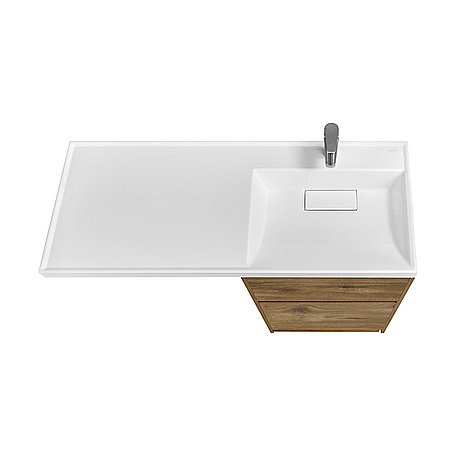 Тумба с раковиной Акватон Лондри 60 дуб рустикальный для ванной в интернет-магазине Sanbest