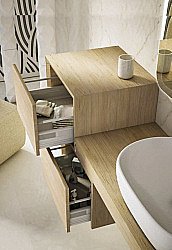 Шкафчик подвесной Cezares TAVOLONE 41585 50 Rovere tabacco купить в интернет-магазине сантехники Sanbest