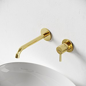 Смеситель для раковины Sancos Etna SC9004MB брашированное золото купить в интернет-магазине сантехники Sanbest