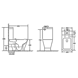 Унитаз напольный Azario Joy AZ-2168-UQ3 белый, безободковый, с бачком, с крышкой микролифт, слив торнадо купить в интернет-магазине Sanbest