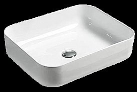 Раковина накладная Timo Soli 51 TK-305 белая купить в интернет-магазине Sanbest