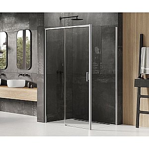 Душевой уголок NEW TRENDY PRIME 130x70 стекло прозрачное/профиль хром купить в интернет-магазине Sanbest