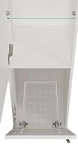 Пенал напольный с Б/К Misty Марта 35 П-Мрт05035-011 белый для ванной в интернет-магазине сантехники Sanbest