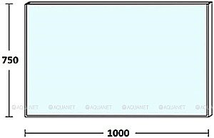 Зеркало De Aqua Сильвер 261666 100 серебро в ванную от интернет-магазине сантехники Sanbest