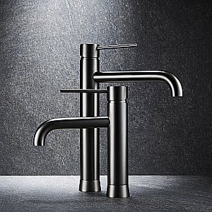 Смеситель для раковины Black&White UNIVERSE U7600GM темно-серый купить в интернет-магазине сантехники Sanbest