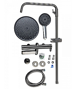 Душевая система Agger Sweet A2793355 оружейная сталь матовая купить в интернет-магазине сантехники Sanbest