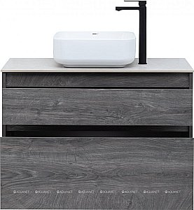 Тумба с раковиной Aquanet Nova Lite 90 дуб рошелье (2 ящика) для ванной в интернет-магазине Sanbest