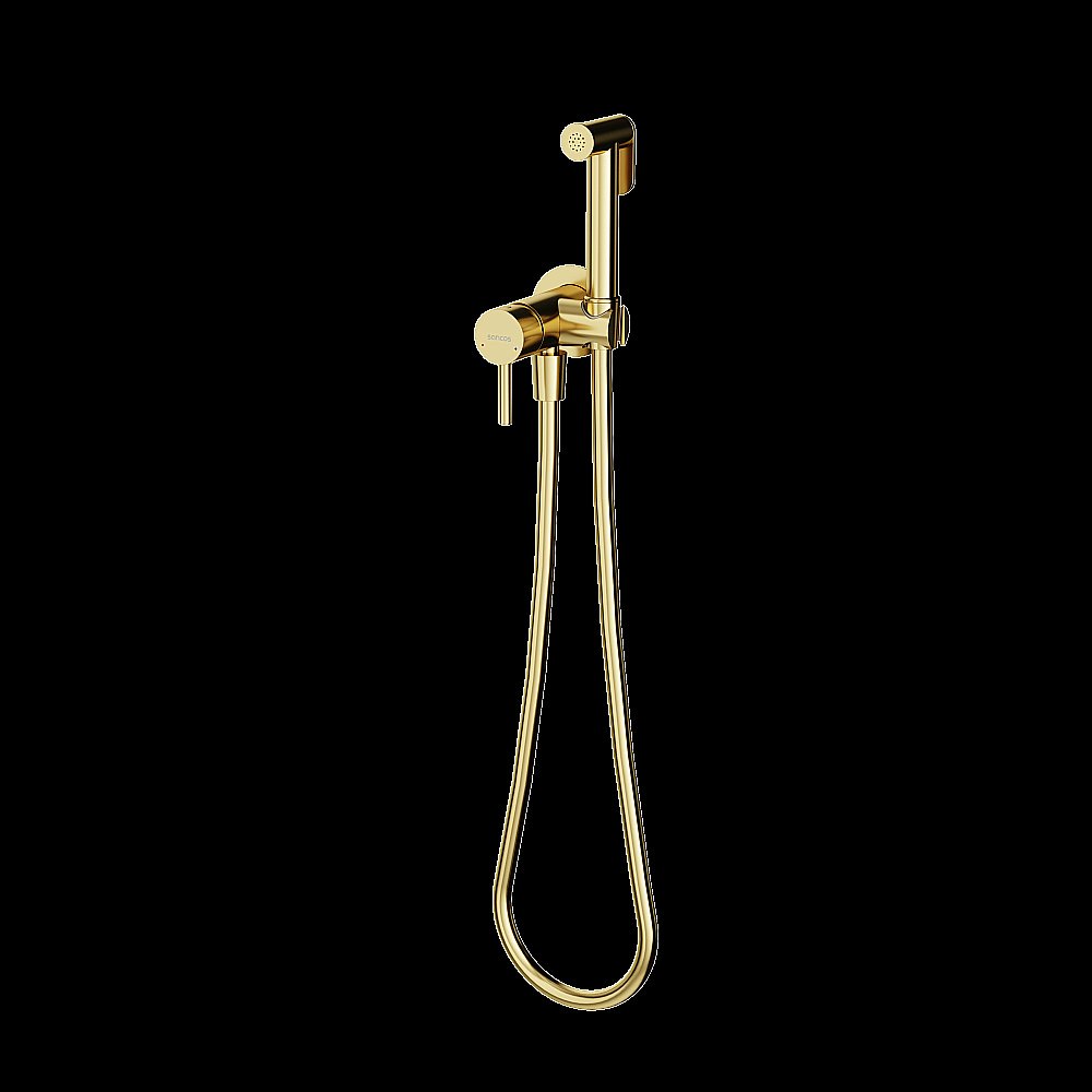 Гигиенический душ со смесителем Sancos Etna SC9033BG брашированное золото купить в интернет-магазине сантехники Sanbest