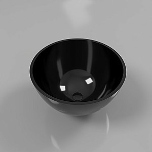 Раковина накладная WhiteCross Amethyst 50 0711.050050.101 черная купить в интернет-магазине Sanbest