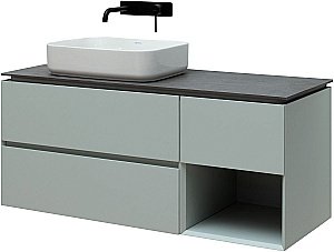 Тумба с раковиной Allen Brau INFINITY 120 папирус матовый для ванной в интернет-магазине Sanbest