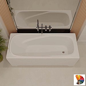 Ванна из искусственного камня Veconi Fresca FRS17075RAL 170х75 цвет по ral купить в интернет-магазине Sanbest