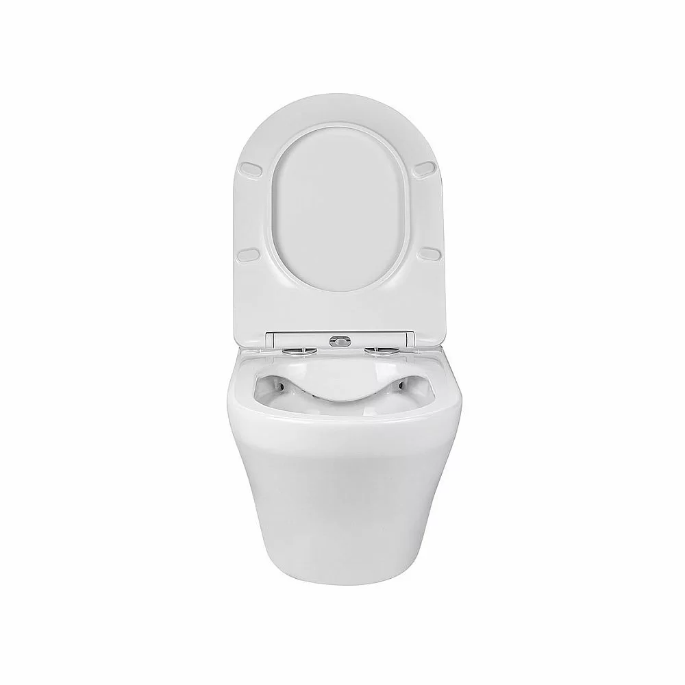 Унитаз подвесной Vincea EDGE-M VT1-37 безободковый, с крышкой микролифт, белый купить в интернет-магазине Sanbest